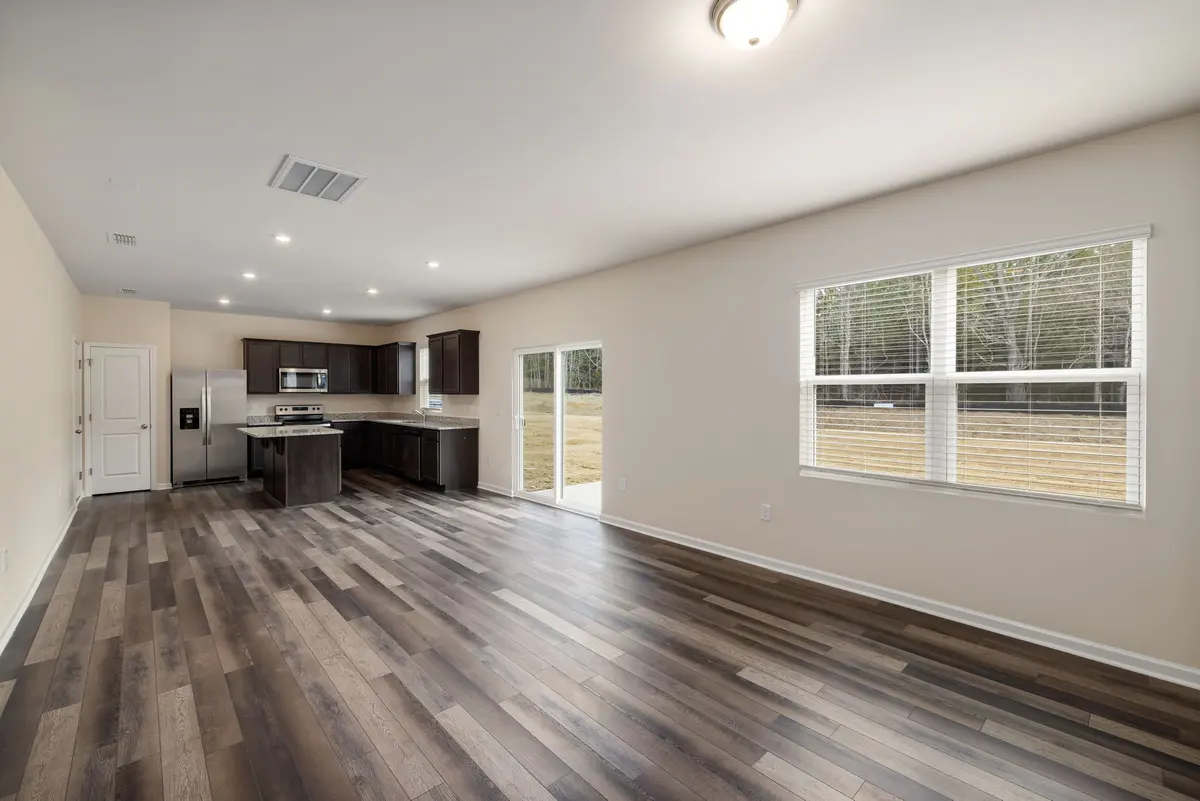 Modern laminate flooring in a living room