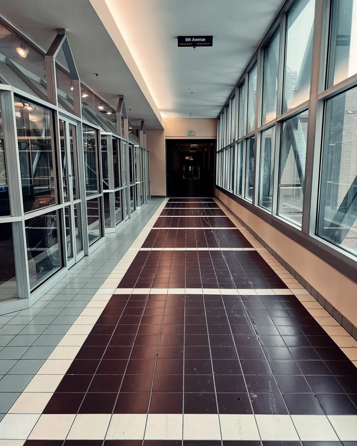 Modern tile flooring