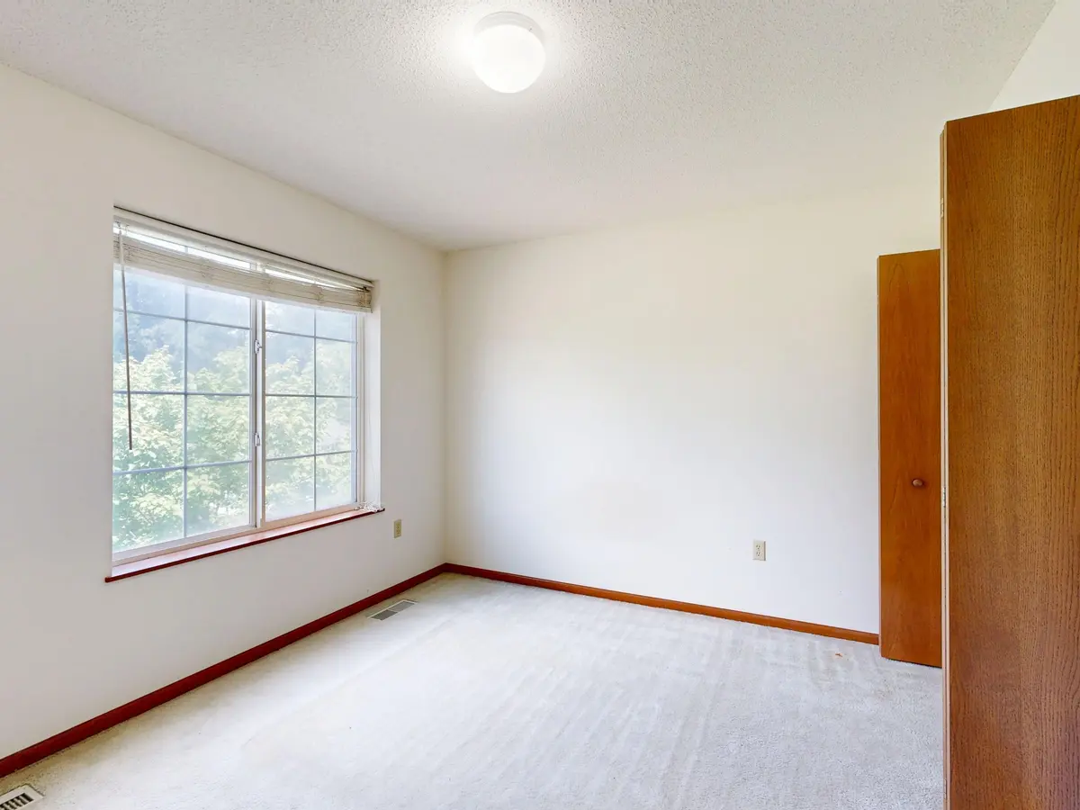 Carpet flooring in a closet