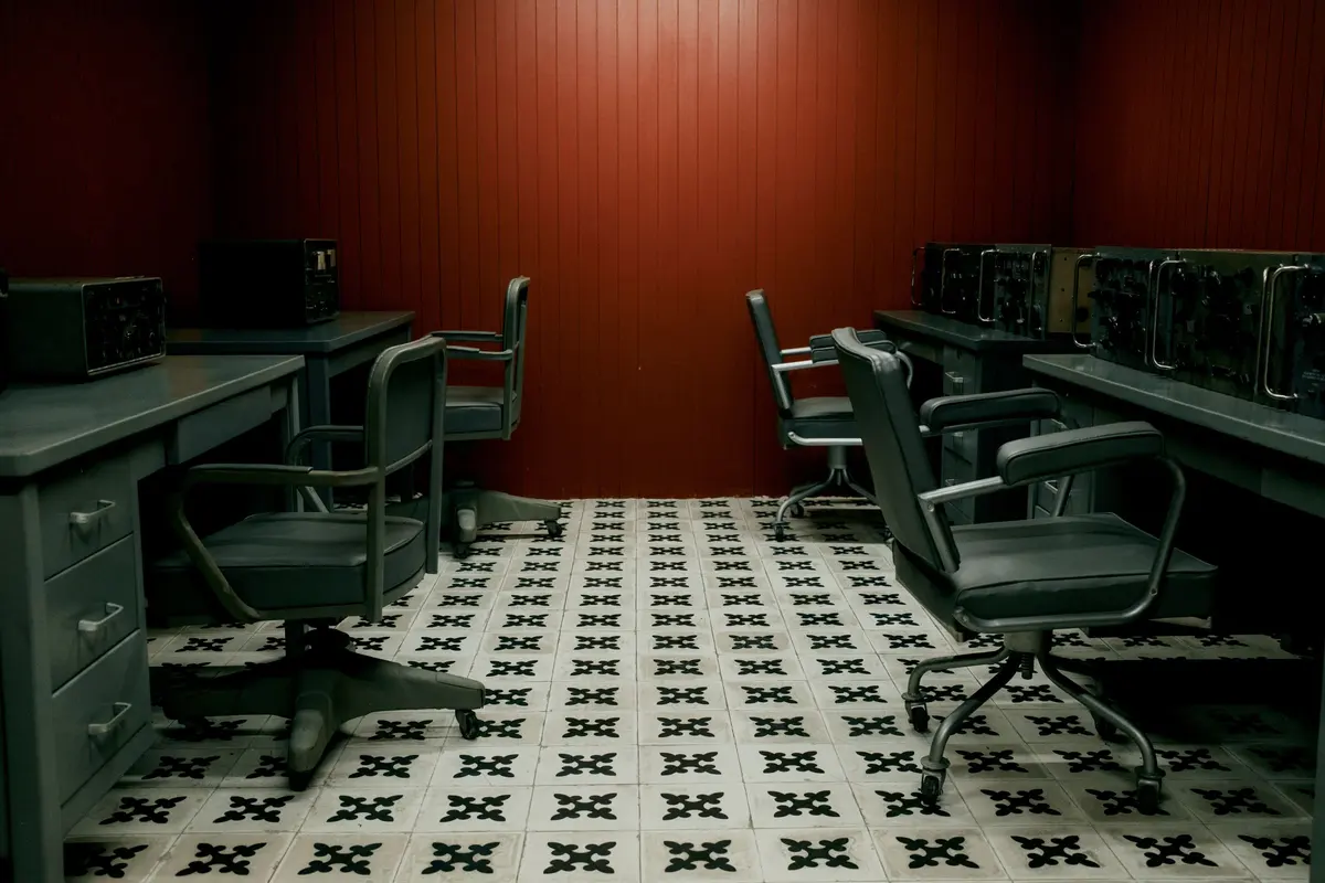 Commercial flooring in an office